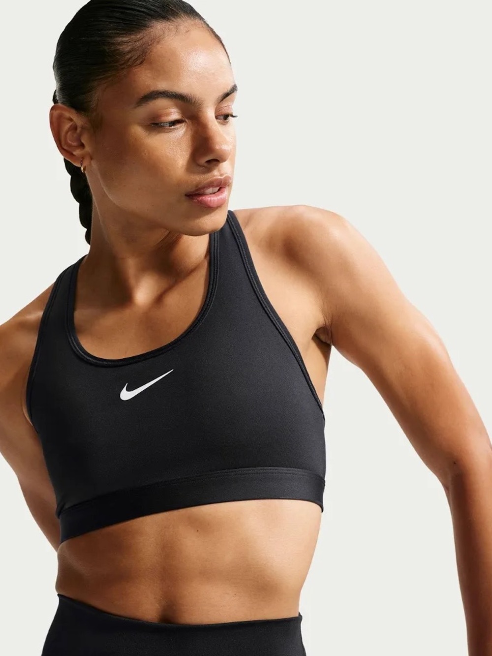 Nike Black Padded Racerback Sports Bra